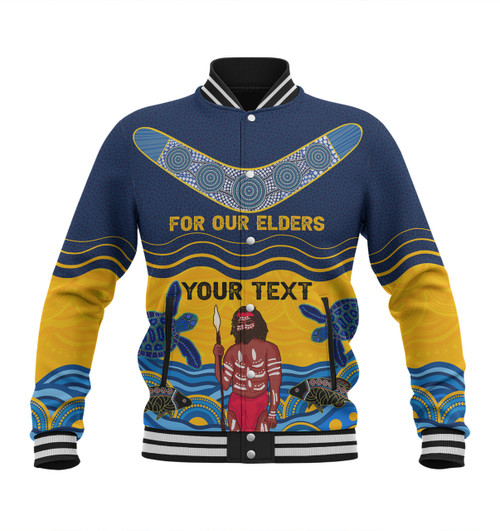 Parramatta Eels Naidoc Week Baseball Jacket - NAIDOC WEEK 2023 Indigenous Inspired For Our Elders Theme Parramatta Eels Naidoc Week Baseball Jacket - NAIDOC WEEK 2023 Indigenous Inspired For Our Elders Theme