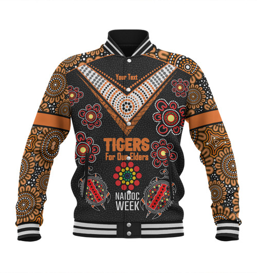 Wests Tigers Naidoc Week Baseball Jacket - NAIDOC WEEK 2023 Indigenous Inspired For Our Elders Theme Wests Tigers Naidoc Week Baseball Jacket - NAIDOC WEEK 2023 Indigenous Inspired For Our Elders Theme