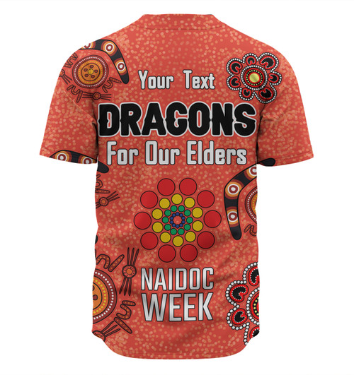 St. George Illawarra Dragons Naidoc Week Baseball Shirt - NAIDOC WEEK 2023 Indigenous Inspired For Our Elders Theme St. George Illawarra Dragons Naidoc Week Baseball Shirt - NAIDOC WEEK 2023 Indigenous Inspired For Our Elders Theme