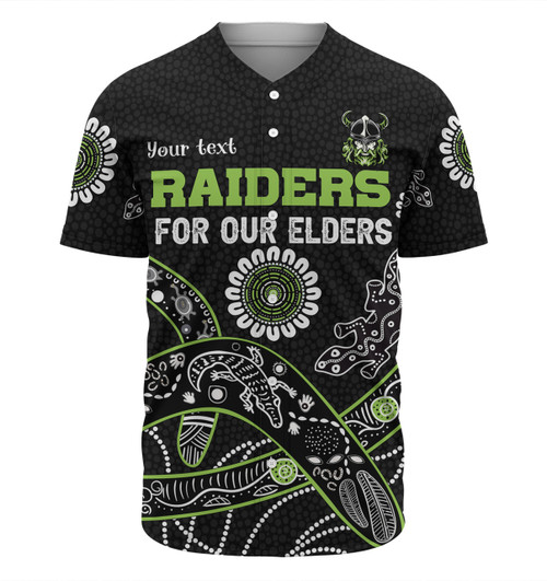 Canberra Raiders Naidoc Week Baseball Shirt - NAIDOC WEEK 2023 Indigenous Inspired For Our Elders Theme