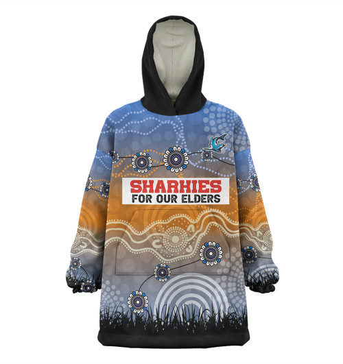 Cronulla-Sutherland Sharks Naidoc Week Snug Hoodie - NAIDOC WEEK 2023 Indigenous Inspired For Our Elders Theme