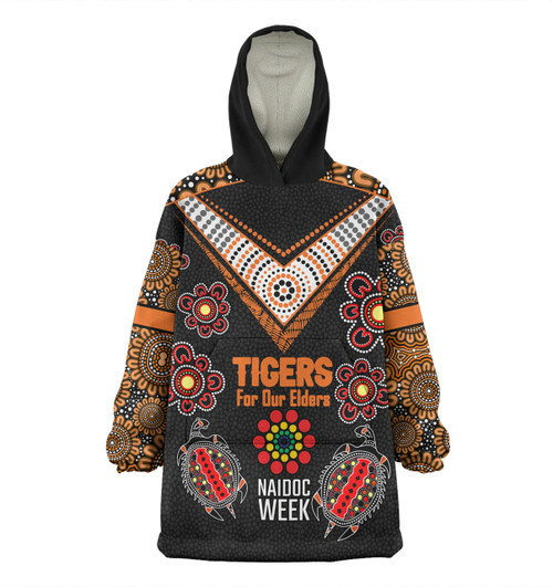 Wests Tigers Naidoc Week Snug Hoodie - NAIDOC WEEK 2023 Indigenous Inspired For Our Elders Theme Wests Tigers Naidoc Week Snug Hoodie - NAIDOC WEEK 2023 Indigenous Inspired For Our Elders Theme