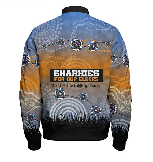 Cronulla-Sutherland Sharks Naidoc Week Bomber Jacket - NAIDOC WEEK 2023 Indigenous Inspired For Our Elders Theme Cronulla-Sutherland Sharks Naidoc Week Bomber Jacket - NAIDOC WEEK 2023 Indigenous Inspired For Our Elders Theme