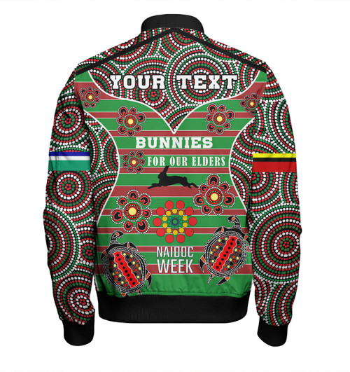 South Sydney Rabbitohs Bomber Jacket - NAIDOC WEEK 2023 Indigenous Inspired For Our Elders Theme South Sydney Rabbitohs Bomber Jacket - NAIDOC WEEK 2023 Indigenous Inspired For Our Elders Theme