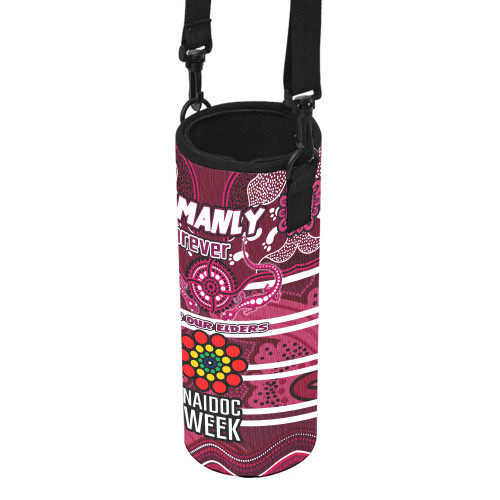 Australia Sea Eagles Naidoc Week Custom Water Bottle Sleeve - For Our Elders Home Jersey Water Bottle Sleeve