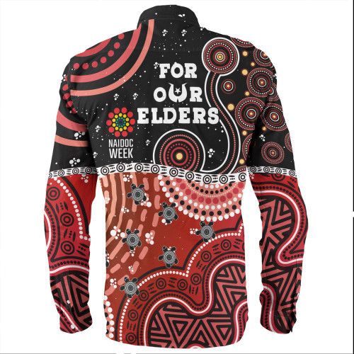 Australia Naidoc Week Long Sleeve Shirt - Aboriginal Inspired For Our Elders NAIDOC Week 2023 Australia Naidoc Week Long Sleeve Shirt - Aboriginal Inspired For Our Elders NAIDOC Week 2023