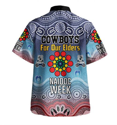 North Queensland Cowboys Naidoc Custom Hawaiian Shirt - NAIDOC WEEK 2023 Indigenous Inspired For Our Elders Theme (White) North Queensland Cowboys Naidoc Custom Hawaiian Shirt - NAIDOC WEEK 2023 Indigenous Inspired For Our Elders Theme (White)