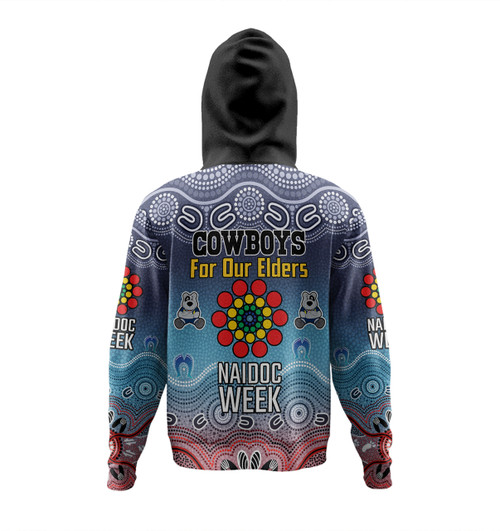 North Queensland Cowboys Naidoc Custom Hoodie - NAIDOC WEEK 2023 Indigenous Inspired For Our Elders Theme (White) North Queensland Cowboys Naidoc Custom Hoodie - NAIDOC WEEK 2023 Indigenous Inspired For Our Elders Theme (White)