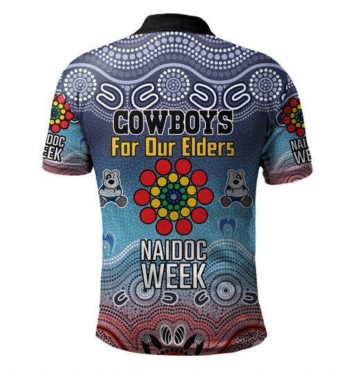 North Queensland Cowboys Naidoc Custom Polo Shirt - NAIDOC WEEK 2023 Indigenous Inspired For Our Elders Theme (White) North Queensland Cowboys Naidoc Custom Polo Shirt - NAIDOC WEEK 2023 Indigenous Inspired For Our Elders Theme (White)