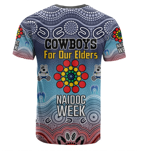 North Queensland Cowboys Naidoc Custom T-Shirt - NAIDOC WEEK 2023 Indigenous Inspired For Our Elders Theme (White) North Queensland Cowboys Naidoc Custom T-Shirt - NAIDOC WEEK 2023 Indigenous Inspired For Our Elders Theme (White)