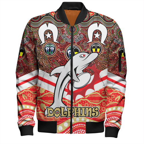 Redcliffe Dolphins Naidoc Week Bomber Jacket - NAIDOC Week 2023 Indigenous For Our Elders