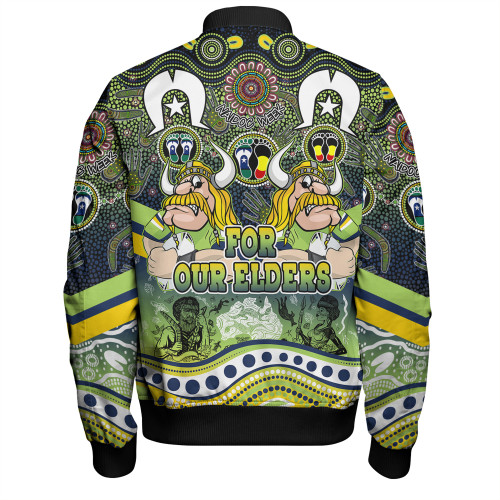 Canberra Raiders Naidoc Week Bomber Jacket - NAIDOC Week 2023 Indigenous For Our Elders Canberra Raiders Naidoc Week Bomber Jacket - NAIDOC Week 2023 Indigenous For Our Elders