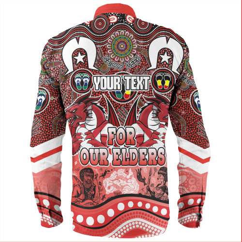 St. George Illawarra Dragons Naidoc Week Long Sleeve Shirt - NAIDOC Week 2023 Indigenous For Our Elders St. George Illawarra Dragons Naidoc Week Long Sleeve Shirt - NAIDOC Week 2023 Indigenous For Our Elders