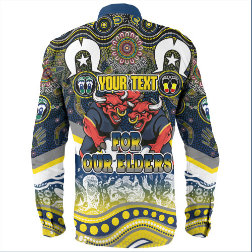 North Queensland Cowboys Naidoc Long Sleeve Shirt - NAIDOC Week 2023 Indigenous For Our Elders North Queensland Cowboys Naidoc Long Sleeve Shirt - NAIDOC Week 2023 Indigenous For Our Elders