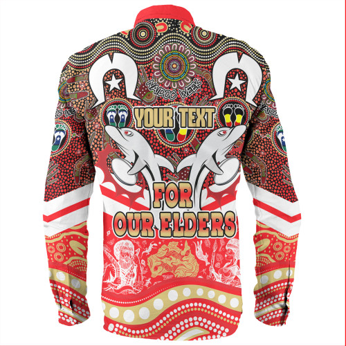 Redcliffe Dolphins Naidoc Week Long Sleeve Shirt - NAIDOC Week 2023 Indigenous For Our Elders Redcliffe Dolphins Naidoc Week Long Sleeve Shirt - NAIDOC Week 2023 Indigenous For Our Elders