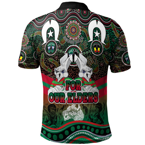South Sydney Rabbitohs Polo Shirt - NAIDOC Week 2023 Indigenous For Our Elders South Sydney Rabbitohs Polo Shirt - NAIDOC Week 2023 Indigenous For Our Elders