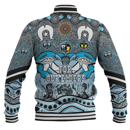 Cronulla-Sutherland Sharks Naidoc Week Baseball Jacket - NAIDOC Week 2023 Indigenous For Our Elders Cronulla-Sutherland Sharks Naidoc Week Baseball Jacket - NAIDOC Week 2023 Indigenous For Our Elders