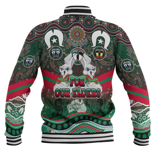 South Sydney Rabbitohs Baseball Jacket - NAIDOC Week 2023 Indigenous For Our Elders South Sydney Rabbitohs Baseball Jacket - NAIDOC Week 2023 Indigenous For Our Elders
