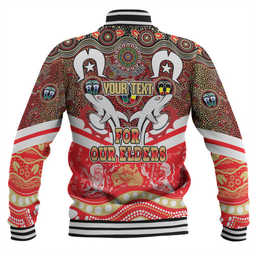 Redcliffe Dolphins Naidoc Week Baseball Jacket - NAIDOC Week 2023 Indigenous For Our Elders Redcliffe Dolphins Naidoc Week Baseball Jacket - NAIDOC Week 2023 Indigenous For Our Elders