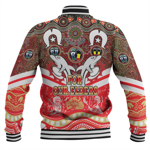 Redcliffe Dolphins Naidoc Week Baseball Jacket - NAIDOC Week 2023 Indigenous For Our Elders Redcliffe Dolphins Naidoc Week Baseball Jacket - NAIDOC Week 2023 Indigenous For Our Elders