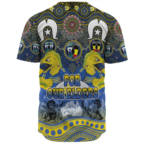 Parramatta Eels Naidoc Week Baseball Shirt - NAIDOC Week 2023 Indigenous For Our Elders Parramatta Eels Naidoc Week Baseball Shirt - NAIDOC Week 2023 Indigenous For Our Elders