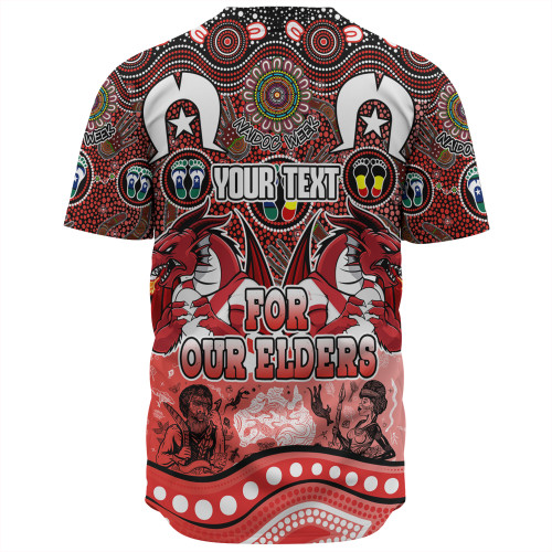 St. George Illawarra Dragons Naidoc Week Baseball Shirt - NAIDOC Week 2023 Indigenous For Our Elders St. George Illawarra Dragons Naidoc Week Baseball Shirt - NAIDOC Week 2023 Indigenous For Our Elders