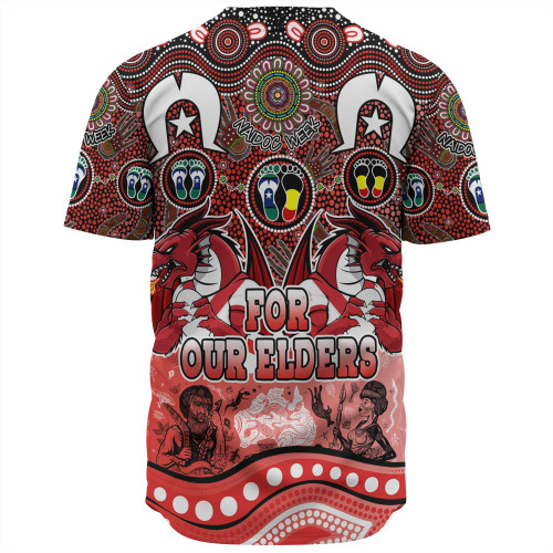 St. George Illawarra Dragons Naidoc Week Baseball Shirt - NAIDOC Week 2023 Indigenous For Our Elders St. George Illawarra Dragons Naidoc Week Baseball Shirt - NAIDOC Week 2023 Indigenous For Our Elders