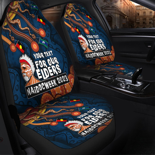 Australia Car Seat Covers For Our Elders Naidoc Week Snake Aboriginal Painting With Flag (Blue) Australia Car Seat Covers For Our Elders Naidoc Week Snake Aboriginal Painting With Flag (Blue)