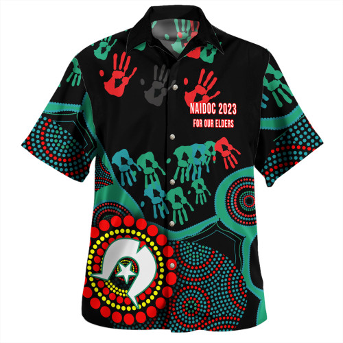 Australia Naidoc Week Hawaiian Shirt - Aboriginal And Hand Art For Our Elder NAIDOC Week 2023