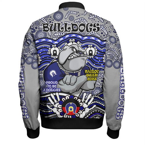 Canterbury-Bankstown Bulldogs Naidoc Week Bomber Jacket - Aboriginal Inspired For Our Elders NAIDOC Week 2023 Canterbury-Bankstown Bulldogs Naidoc Week Bomber Jacket - Aboriginal Inspired For Our Elders NAIDOC Week 2023