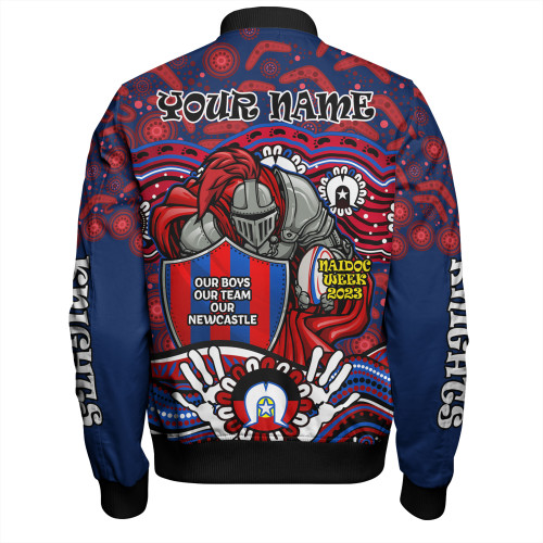 Newcastle Knights Naidoc Week Bomber Jacket - Aboriginal Inspired For Our Elders NAIDOC Week 2023 Newcastle Knights Naidoc Week Bomber Jacket - Aboriginal Inspired For Our Elders NAIDOC Week 2023