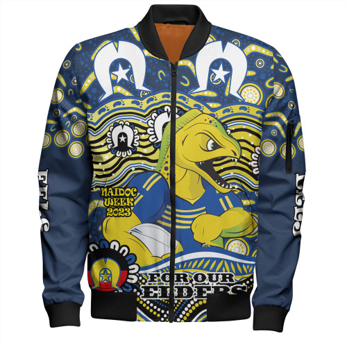 Parramatta Eels Naidoc Week Bomber Jacket - Aboriginal Inspired For Our Elders NAIDOC Week 2023