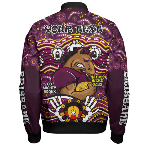 Brisbane Broncos Naidoc Week Bomber Jacket - Aboriginal Inspired For Our Elders NAIDOC Week 2023 Brisbane Broncos Naidoc Week Bomber Jacket - Aboriginal Inspired For Our Elders NAIDOC Week 2023