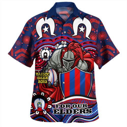 Newcastle Knights Naidoc Week Hawaiian Shirt - Aboriginal Inspired For Our Elders NAIDOC Week 2023