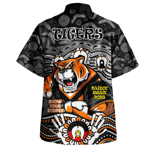 Wests Tigers Naidoc Week Hawaiian Shirt - Aboriginal Inspired For Our Elders NAIDOC Week 2023 Wests Tigers Naidoc Week Hawaiian Shirt - Aboriginal Inspired For Our Elders NAIDOC Week 2023
