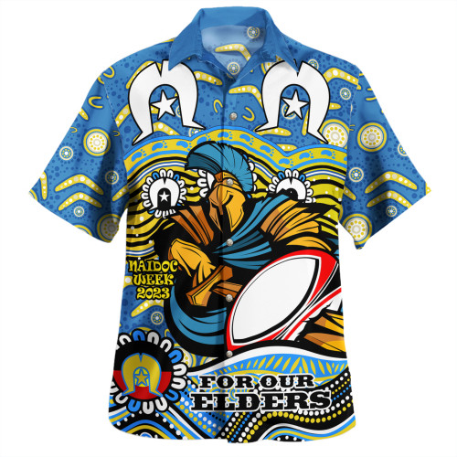 Gold Coast Titans Naidoc Week Hawaiian Shirt - Aboriginal Inspired For Our Elders NAIDOC Week 2023