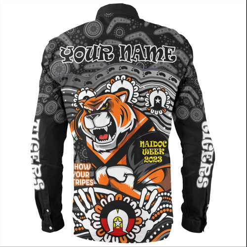 Wests Tigers Naidoc Week Long Sleeve Shirt - Aboriginal Inspired For Our Elders NAIDOC Week 2023 Wests Tigers Naidoc Week Long Sleeve Shirt - Aboriginal Inspired For Our Elders NAIDOC Week 2023