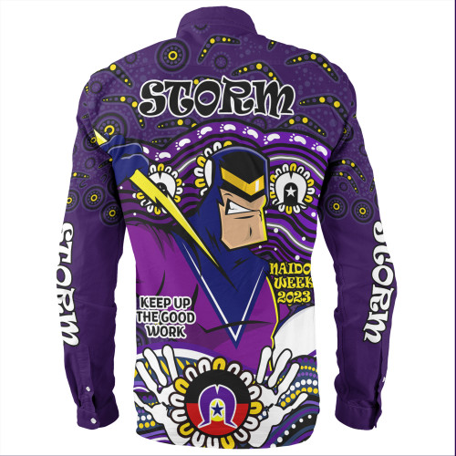 Melbourne Storm Naidoc Week Long Sleeve Shirt - Aboriginal Inspired For Our Elders NAIDOC Week 2023 Melbourne Storm Naidoc Week Long Sleeve Shirt - Aboriginal Inspired For Our Elders NAIDOC Week 2023