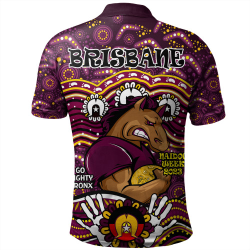 Brisbane Broncos Naidoc Week Polo Shirt - Aboriginal Inspired For Our ...