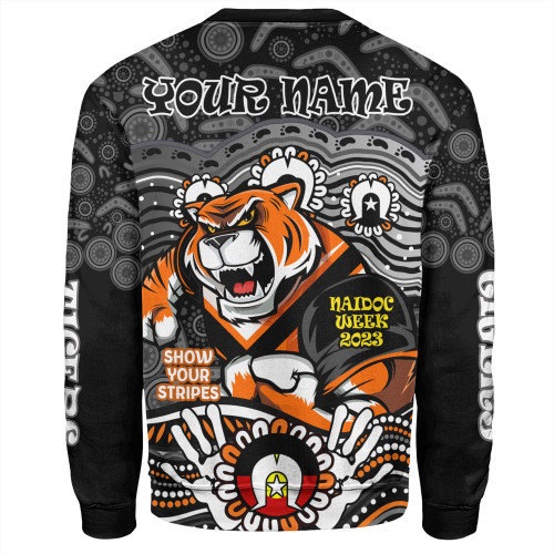 Wests Tigers Naidoc Week Sweatshirt - Aboriginal Inspired For Our Elders NAIDOC Week 2023 Wests Tigers Naidoc Week Sweatshirt - Aboriginal Inspired For Our Elders NAIDOC Week 2023