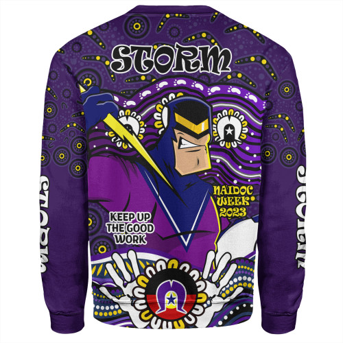 Melbourne Storm Naidoc Week Sweatshirt - Aboriginal Inspired For Our Elders NAIDOC Week 2023 Melbourne Storm Naidoc Week Sweatshirt - Aboriginal Inspired For Our Elders NAIDOC Week 2023
