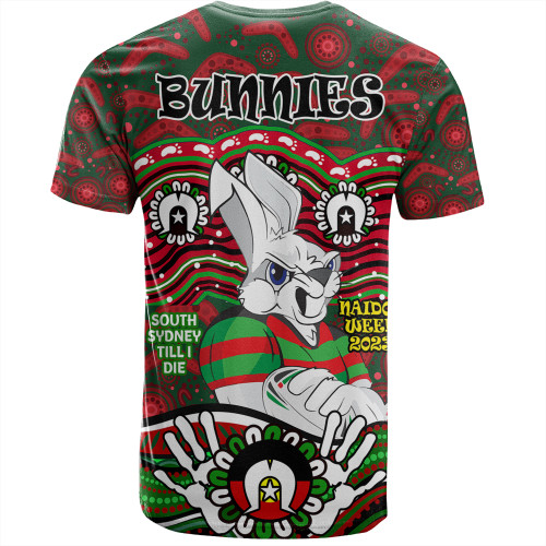 South Sydney Rabbitohs T-Shirt - Aboriginal Inspired For Our Elders NAIDOC Week 2023 South Sydney Rabbitohs T-Shirt - Aboriginal Inspired For Our Elders NAIDOC Week 2023
