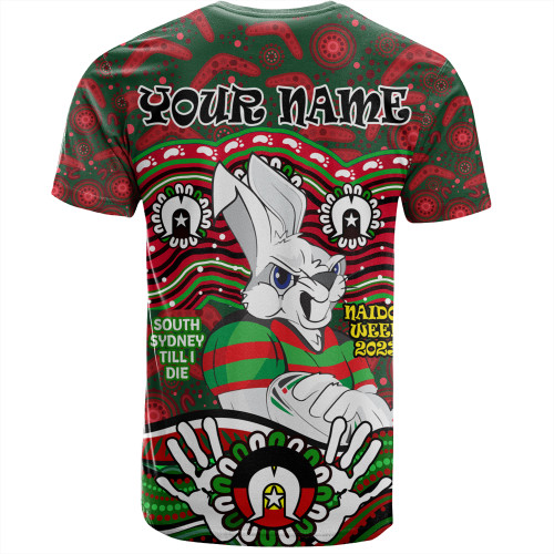 South Sydney Rabbitohs T-Shirt - Aboriginal Inspired For Our Elders NAIDOC Week 2023 South Sydney Rabbitohs T-Shirt - Aboriginal Inspired For Our Elders NAIDOC Week 2023