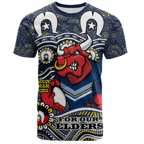 North Queensland Cowboys Naidoc T-Shirt - Aboriginal Inspired For Our Elders NAIDOC Week 2023