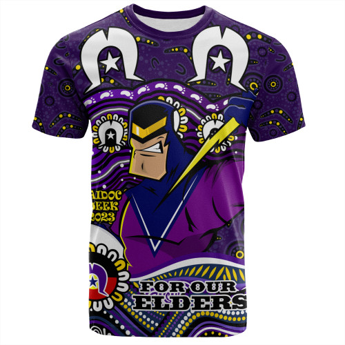 Melbourne Storm Naidoc Week T-Shirt - Aboriginal Inspired For Our Elders NAIDOC Week 2023