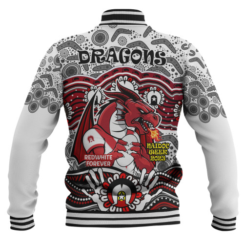 St. George Illawarra Dragons Naidoc Week Baseball Jacket - Aboriginal Inspired For Our Elders NAIDOC Week 2023 St. George Illawarra Dragons Naidoc Week Baseball Jacket - Aboriginal Inspired For Our Elders NAIDOC Week 2023