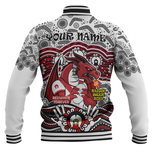 St. George Illawarra Dragons Naidoc Week Baseball Jacket - Aboriginal Inspired For Our Elders NAIDOC Week 2023 St. George Illawarra Dragons Naidoc Week Baseball Jacket - Aboriginal Inspired For Our Elders NAIDOC Week 2023