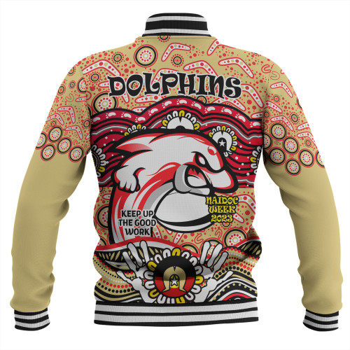 Redcliffe Dolphins Naidoc Week Baseball Jacket - Aboriginal Inspired For Our Elders NAIDOC Week 2023 Redcliffe Dolphins Naidoc Week Baseball Jacket - Aboriginal Inspired For Our Elders NAIDOC Week 2023