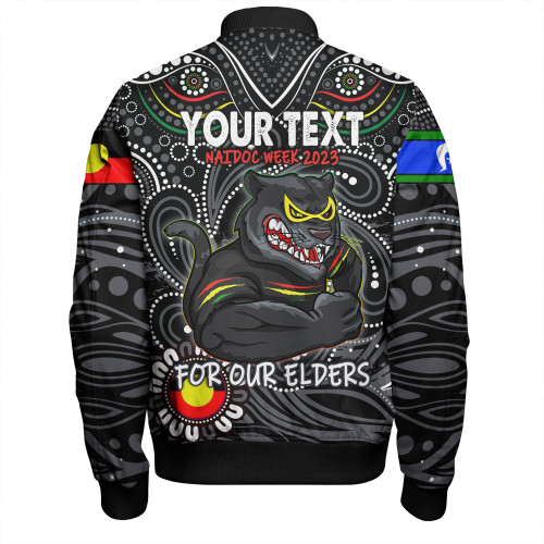 Penrith Panthers Naidoc Week Bomber Jacket - Aboriginal For Our Elder NAIDOC Week 2023 Penrith Panthers Naidoc Week Bomber Jacket - Aboriginal For Our Elder NAIDOC Week 2023