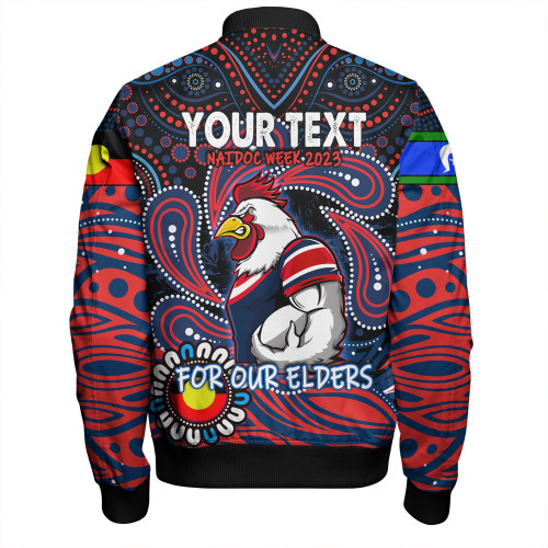 Sydney Roosters Naidoc WeekBomber Jacket - Aboriginal For Our Elder NAIDOC Week 2023 Sydney Roosters Naidoc WeekBomber Jacket - Aboriginal For Our Elder NAIDOC Week 2023